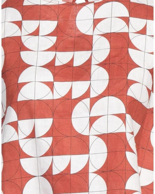 Max Mara Red Leisure Top Linen