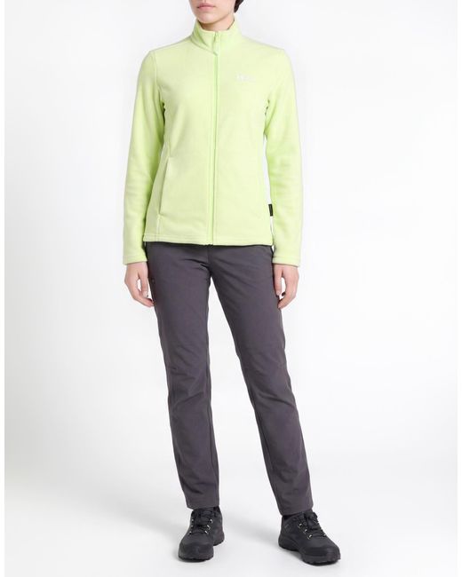 Jack Wolfskin Yellow Sweatshirt Recycled Polyester