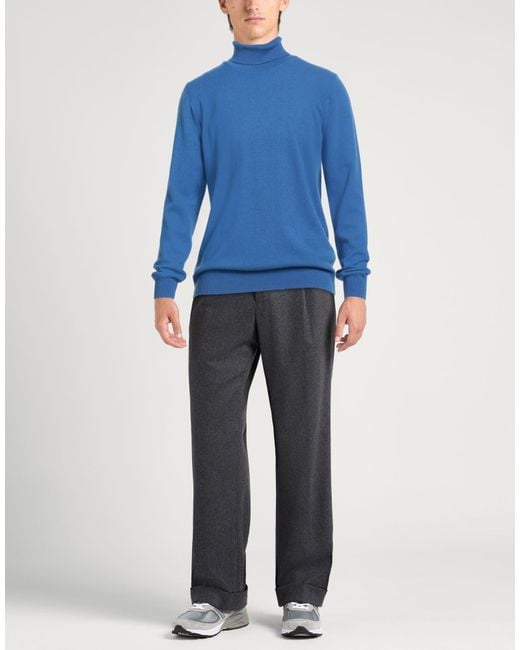 Messagerie Blue Turtleneck Cashmere for men