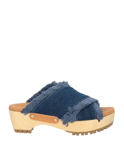 See By Chloé Blue Mules & Clogs
