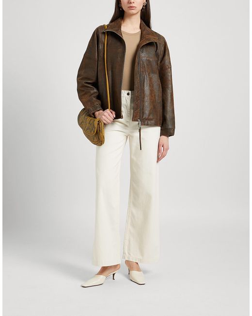 MAX&Co. Brown Tarocco Jacket Lambskin