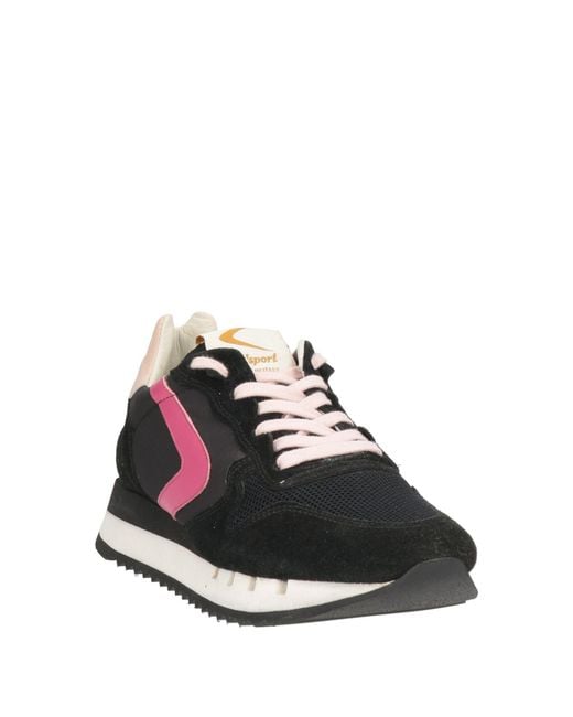 Valsport Black Sneakers Leather, Synthetic Fibers