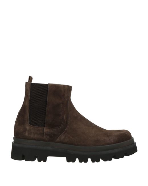 Sergio Rossi Brown Ankle Boots Leather for men