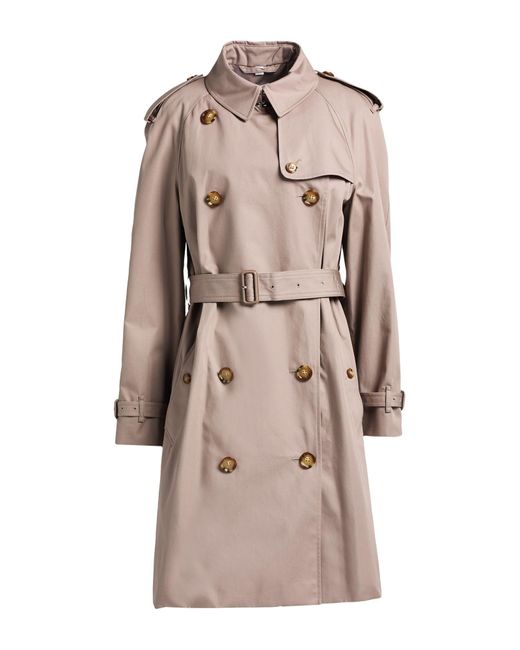 Burberry Natural Overcoat & Trench Coat Cotton