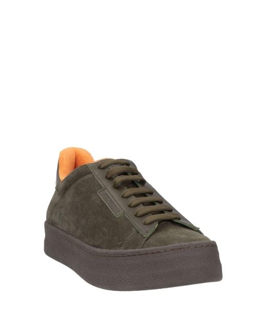 Emporio Armani Brown Sneakers Leather for men