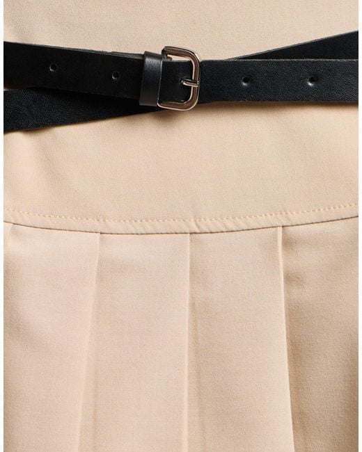 ViCOLO Natural Mini Skirt Polyester, Viscose, Elastane