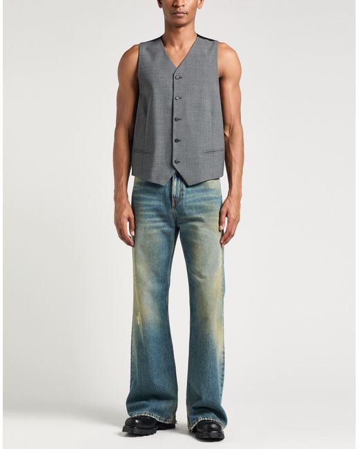 MM6 by Maison Martin Margiela Gray Tailored Vests for men