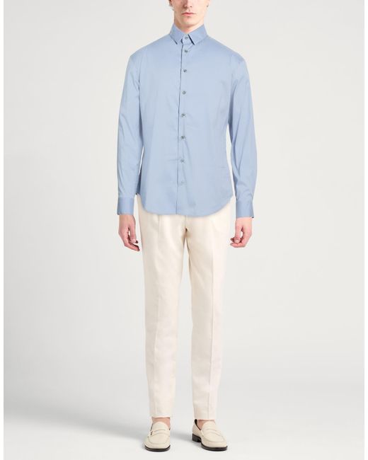 Giorgio Armani Blue Shirt for men