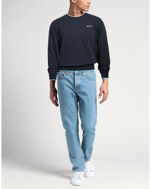 Sun 68 Blue Sweatshirt for men