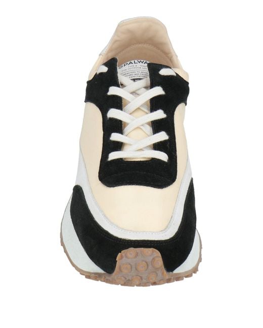 Spalwart Black Ivory Sneakers Leather, Textile Fibers for men