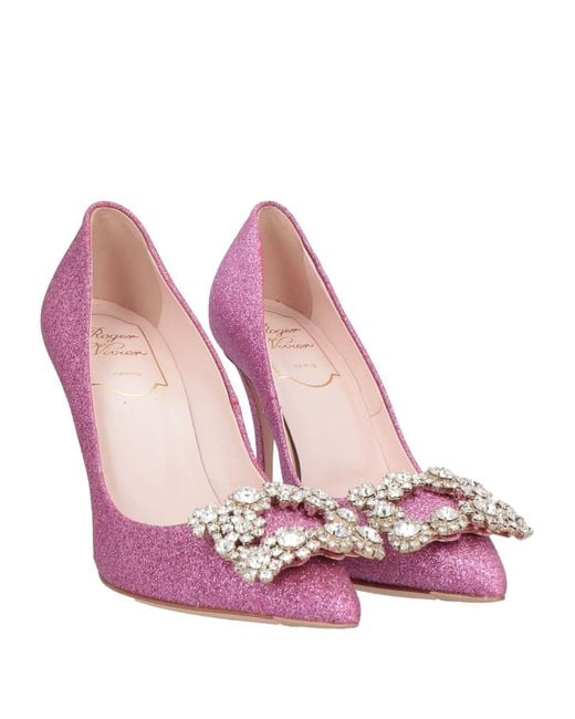 Roger Vivier Pink Pumps Leather