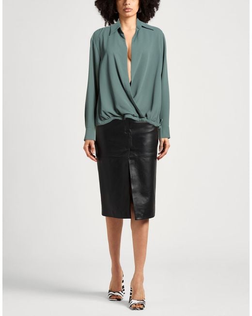 Dries Van Noten Green Top Polyester