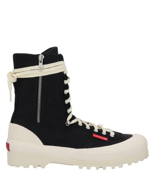 Botines de caña alta PAURA x SUPERGA de hombre de color Black