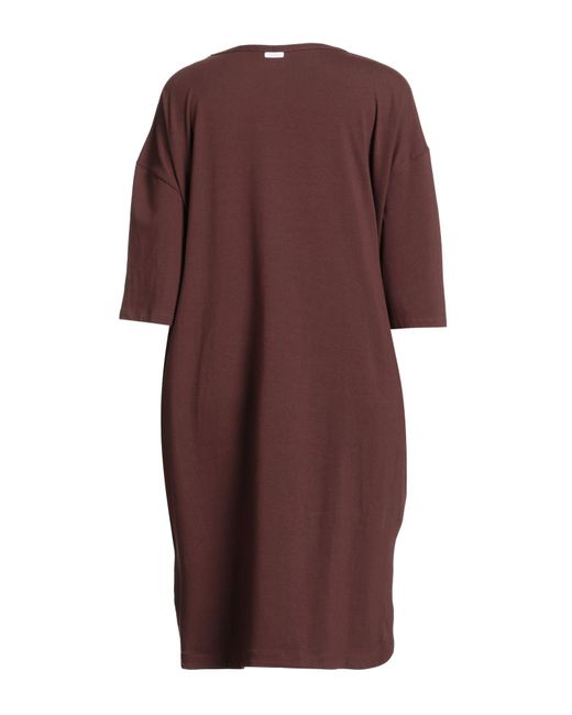 Max Mara Purple Leisure Midi Dress Cotton, Elastane