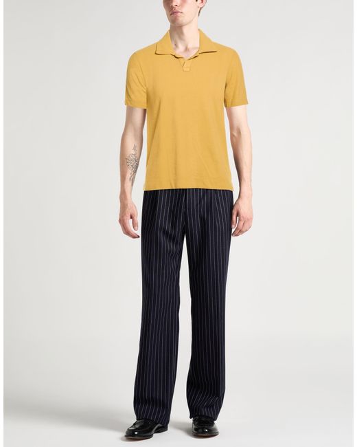 Massimo Alba Yellow Polo Shirt Cotton for men