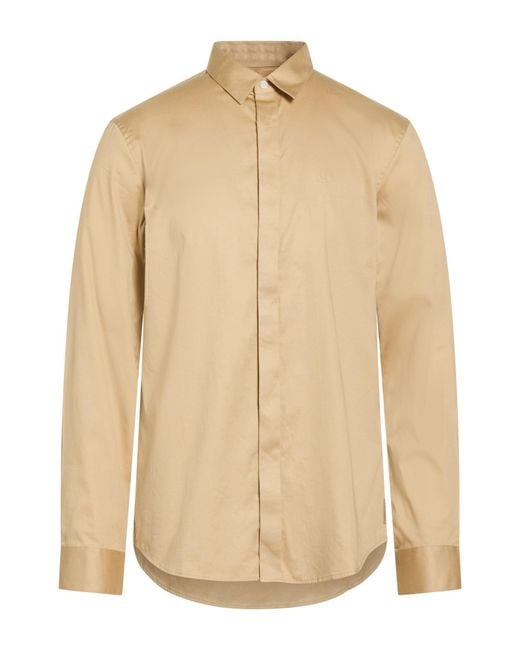 ARMANI EXCHANGE Natural Shirt Cotton, Elastane for men