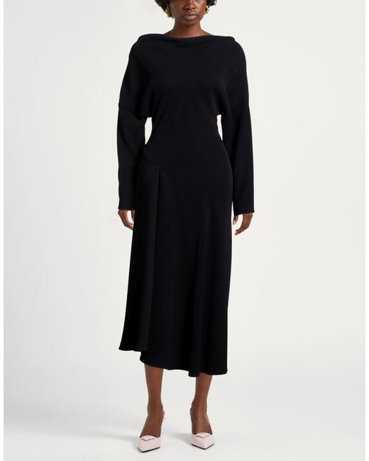 P.A.R.O.S.H. Black P.A.R.O..H. Midi Dress Polyester