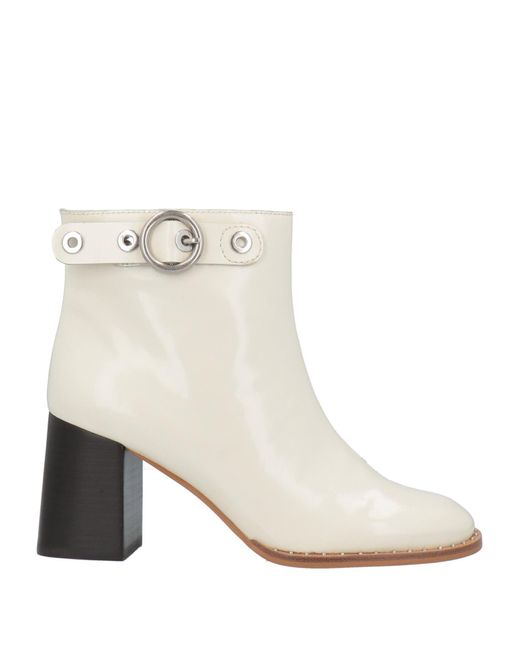 See By Chloé White Ankle Boots
