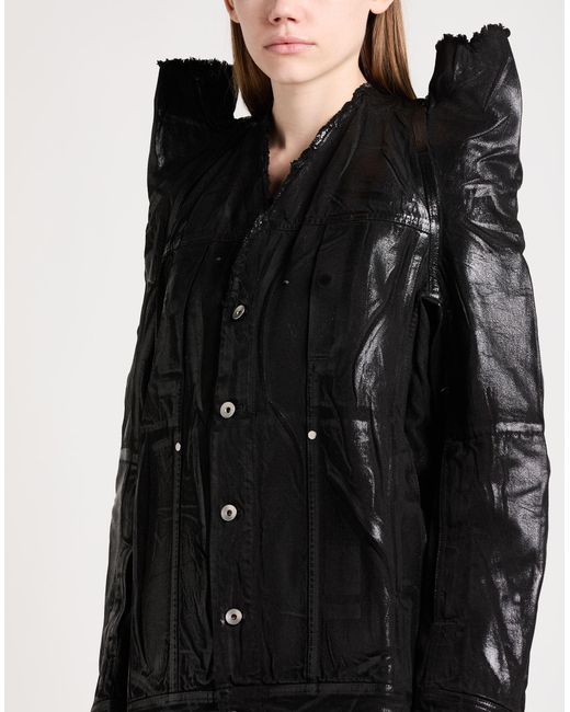 Rick Owens Black Jeansjacke/-mantel
