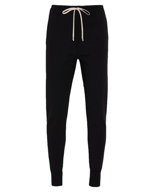 Rick Owens Black Pants Viscose, Polyester, Polyamide, Elastane for men