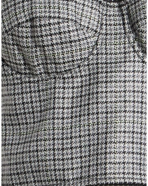 DES_PHEMMES Gray Top Polyamide, Virgin Wool, Polyester, Elastane