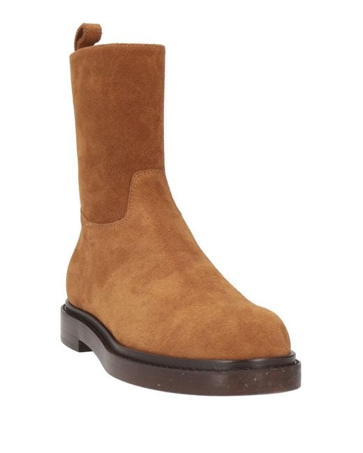 Fabiana Filippi Brown Camel Ankle Boots Leather