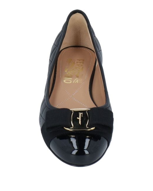 Ferragamo Black Ballet Flats
