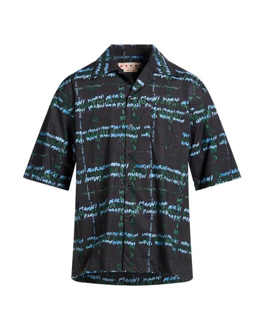 Marni Blue Shirt Cotton for men