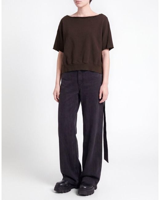 Rick Owens Brown Chocolate Top Cotton