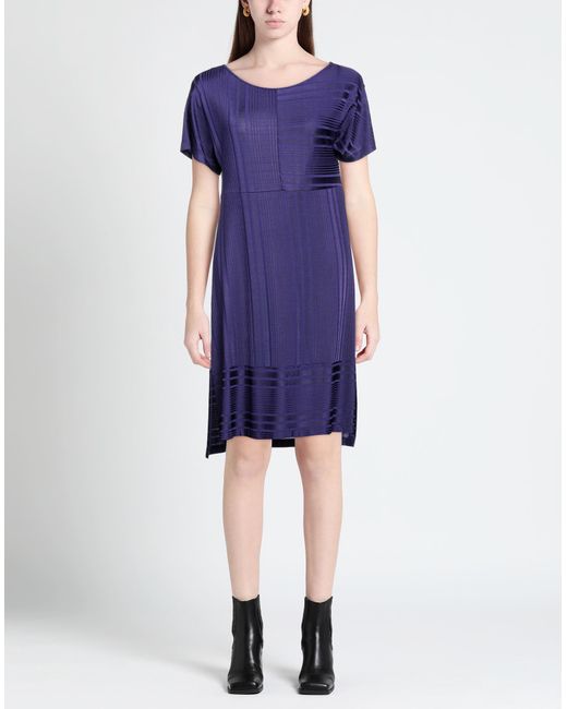 Pierantonio Gaspari Purple Midi Dress