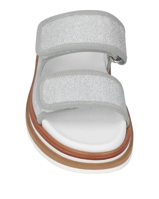 Hogan White Sandals