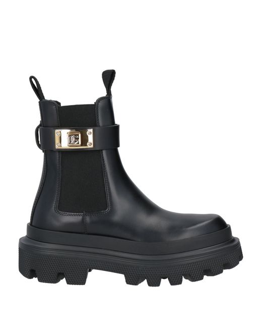 Dolce & Gabbana Black Ankle Boots