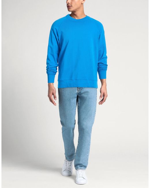 Cooperativa Pescatori Posillipo Blue Sweatshirt Cotton for men