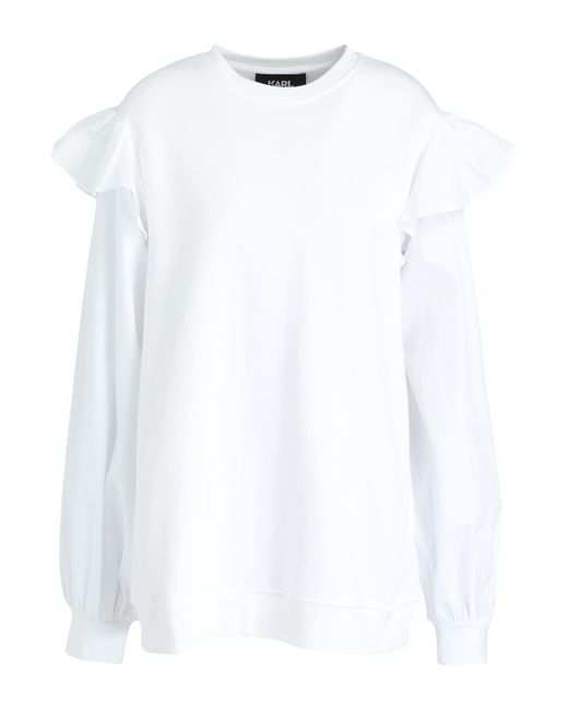 Karl Lagerfeld White Sweatshirt