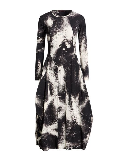 High Black Midi Dress