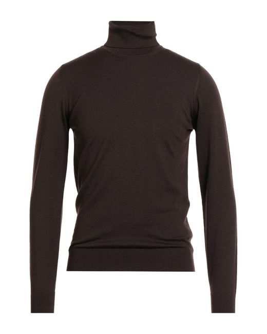 Alpha Studio Black Turtleneck for men