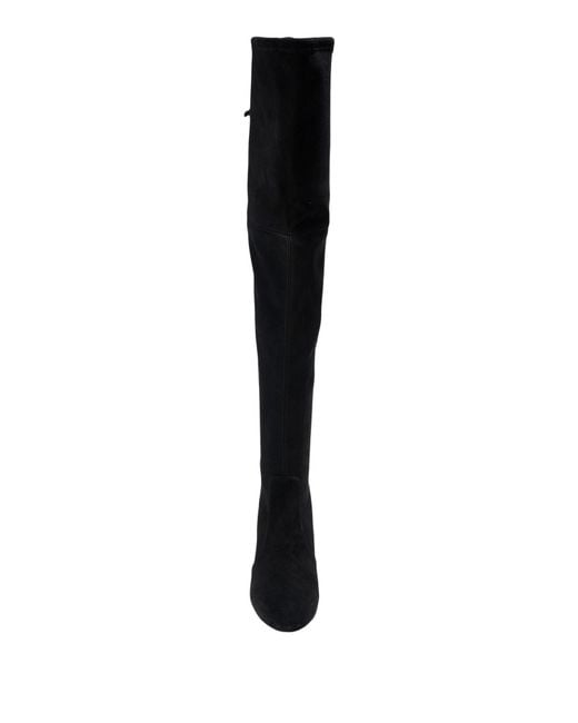 Stuart Weitzman Black Boot Leather