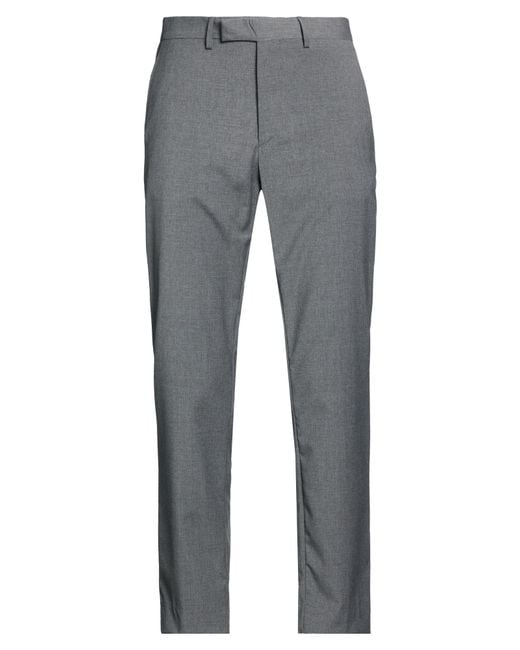 Liu Jo Gray Pants Polyester, Wool, Elastane for men