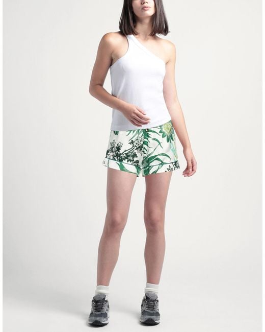 F.R.S For Restless Sleepers Green Shorts & Bermuda Shorts Silk