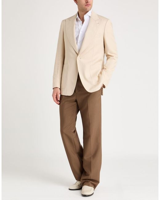Lardini Natural Blazer Viscose, Silk for men