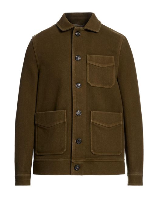 Circolo 1901 Green Military Jacket Virgin Wool for men