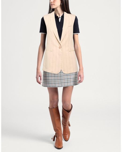 Soallure Natural Blazer Viscose, Polyester