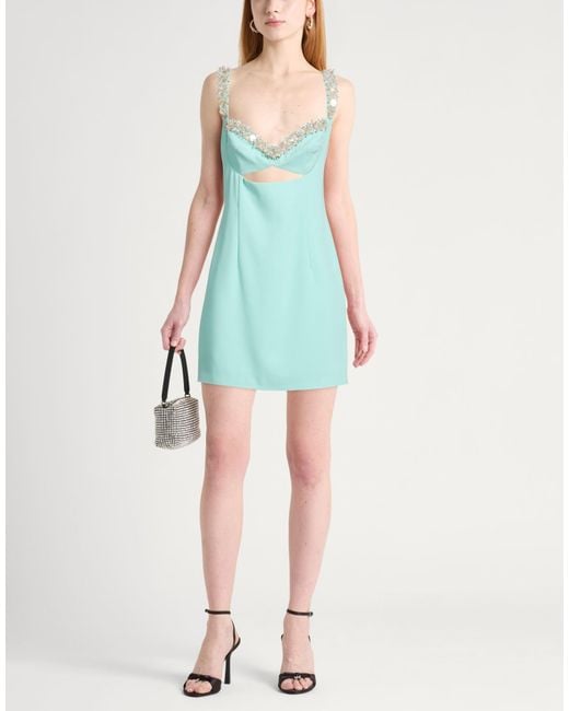 Amen Blue Mini Dress Polyester