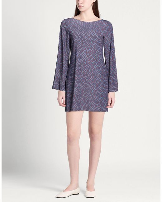 Fisico Purple Mini Dress Polyamide, Elastane