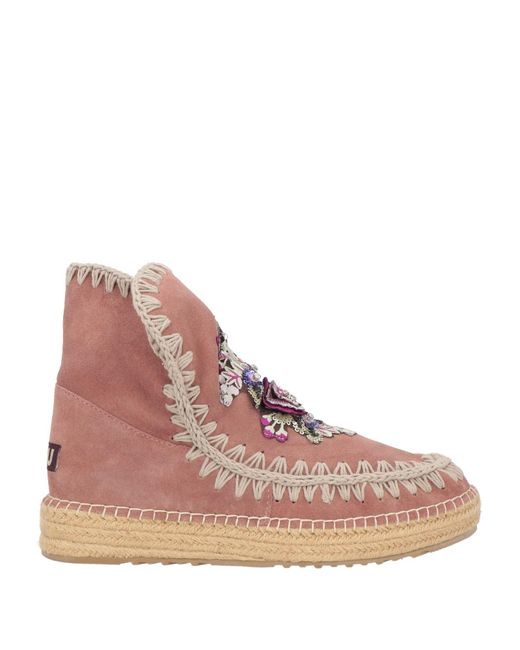 Mou Pink Ankle Boots