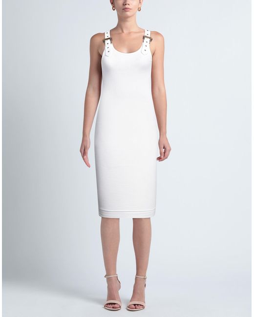 Vestido midi Versace de color White