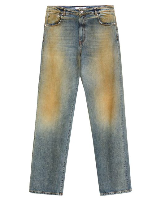 MSGM Blue Jeans Cotton, Elastane for men