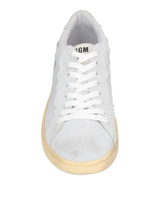 MSGM White Acbc X Fantastic Light Sneakers Leather for men