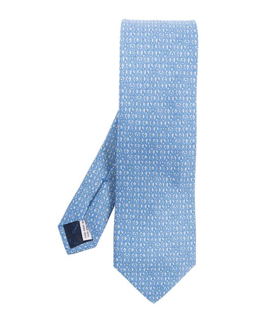 Corbata y pajarita Ferragamo de hombre de color Blue