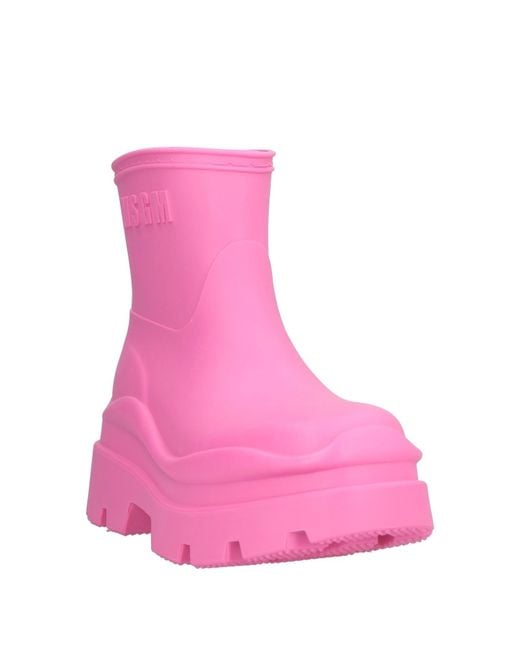 Bottines MSGM en coloris Pink